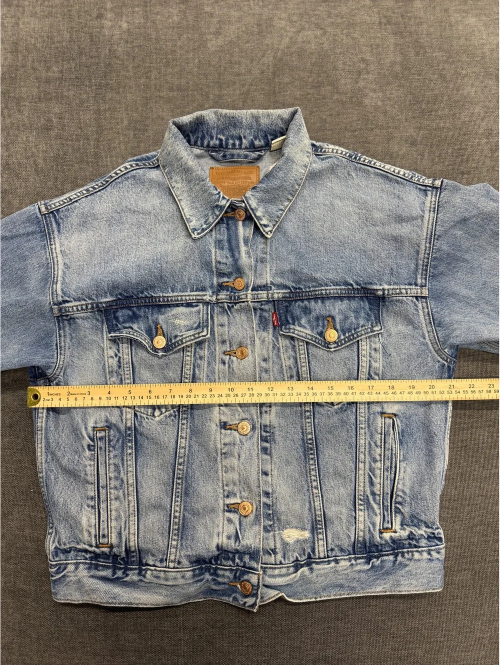 Levi's Premium Italian Denim Blue Jean Jacket Size S